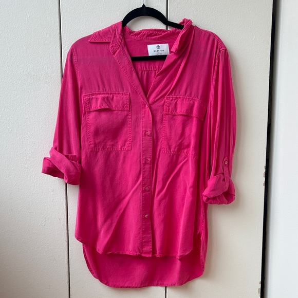 Babaton Fuchsia Button-Down Shirt - Picture 1 of 1